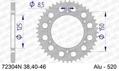 AFAM Bakdrev, Alu #520 Gas Gas, Husaberg, Husqvarna, KTM