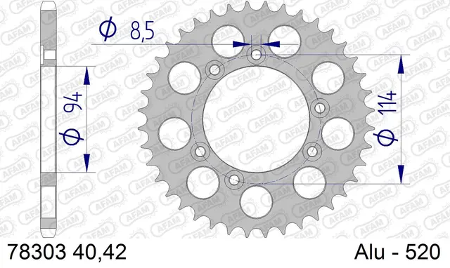 AFAM Bakdrev, Alu #520 - Montesa/Honda Montesa/Honda 310/311/314/315 