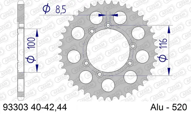 AFAM Bakdrev, Alu#520 - Gas Gas/Sherco++ 