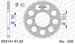 AFAM Bakdrev, Aluminium #520 S/C, TM TM 125/250/300/450