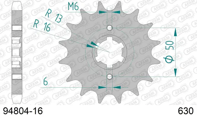 AFAM Framdrev 630 16T 