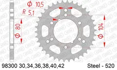 AFAM Bakdrev, St&#229;l #520 - Polaris, 250/300/330/400/500cc, Sportsman++