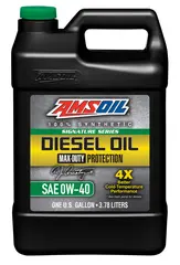 AMSOIL 0W-40 Max-Duty Syn. Dieselolje 1 Gallon Dunk- 3,78L