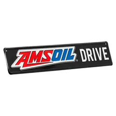 AMSOIL Veiskilt Aluminium 5x24'' Stanset aluminium med logo