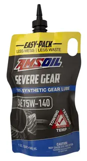 AMSOIL Severe Gear, GL5 LS - 75W-140 Finnes i flere varianter