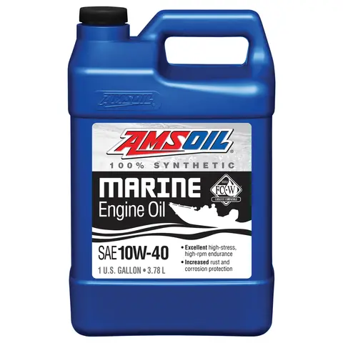 AMSOIL 10W-40 Formula 4T® Mari. Syn.Olje 1 Gallon Dunk- 3,78L