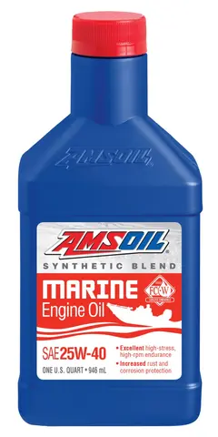 AMSOIL 25W-40 Syn.-Blend Mari. Motorolje Finnes i flere varianter