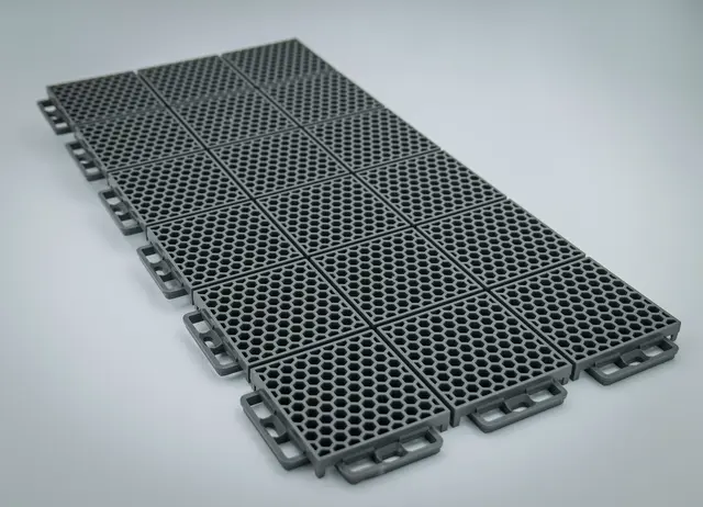 Caliber ProTech Gulvplate, Grå Modulbasert underlag, 24pk 