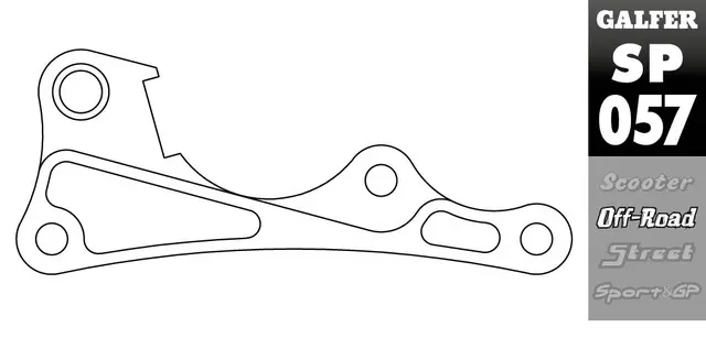 Galfer Brakett Adapter - Suzuki/Kawasaki Suzuki 18->,  Kawasaki 15-> Ø280mm 