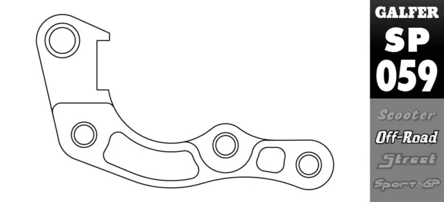 Galfer Brakett Adapter - Honda CRF 2019 Ø270mm, 2019 