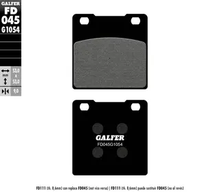 Galfer Bremseklosser, Semi-metall