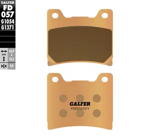 Galfer Bremseklosser, Sinter, Gate Bakklosser for custom/gatesykler