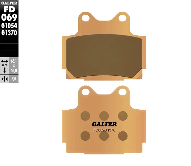 Galfer Bremseklosser, Sinter, Gate 