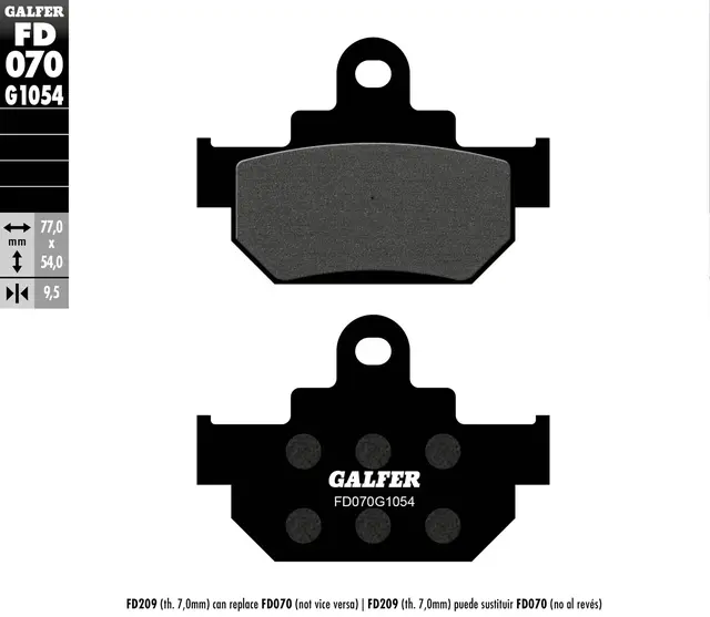 Galfer Bremseklosser, Semi-metall 