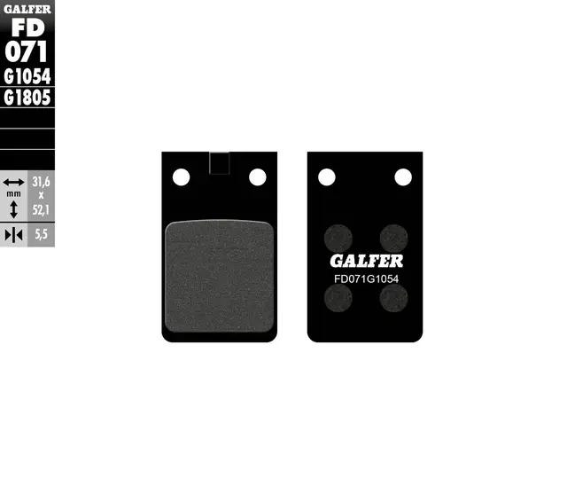 Galfer Bremseklosser, Semi-metall 
