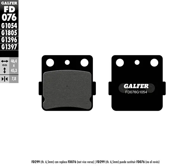 Galfer Bremseklosser, Semi-metall 
