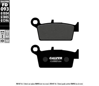 Galfer Bremseklosser, Semi-metall