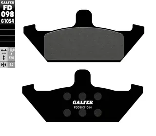 Galfer Bremseklosser, Semi-metall
