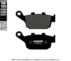 Galfer Bremseklosser, Semi-metall