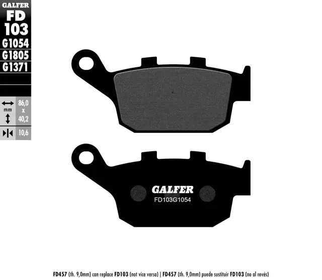 Galfer Bremseklosser, Semi-metall 