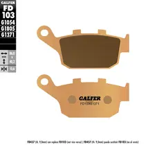 Galfer Bremseklosser, Sinter, Gate