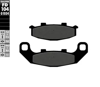 Galfer Bremseklosser, Semi-metall