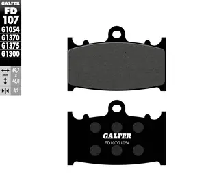 Galfer Bremseklosser, Semi-metall