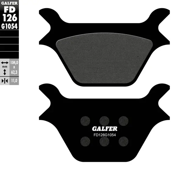 Galfer Bremseklosser, Semi-metall 