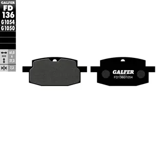 Galfer Bremseklosser, Semi-metall