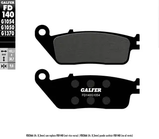 Galfer Bremseklosser, Semi-metall