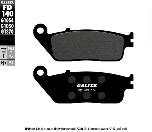 Galfer Bremseklosser, Semi-metall 