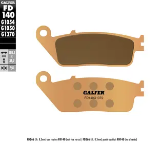 Galfer Bremseklosser, Sinter, Gate
