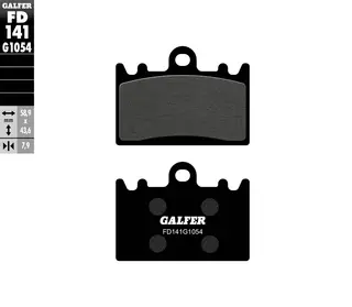 Galfer Bremseklosser, Semi-metall