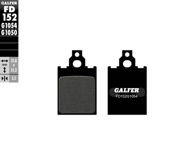 Galfer Bremseklosser, Semi-metall 