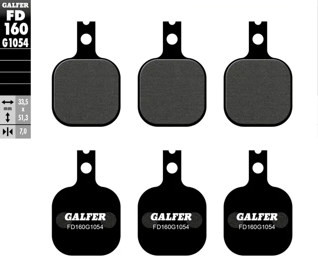 Galfer Bremseklosser, Semi-metall 