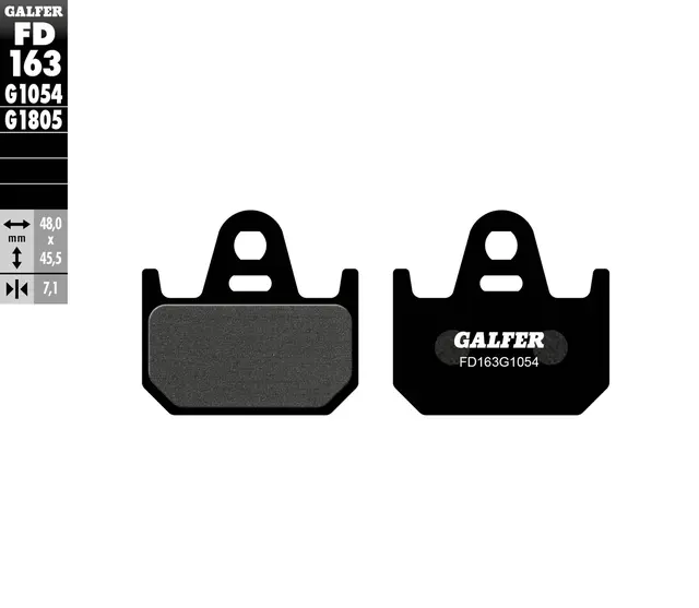 Galfer Bremseklosser, Semi-metall 