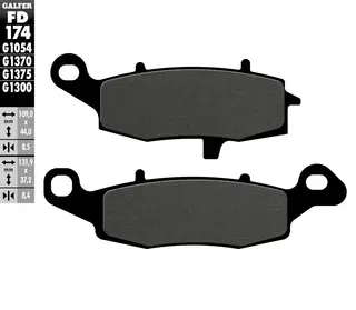 Galfer Bremseklosser, Semi-metall