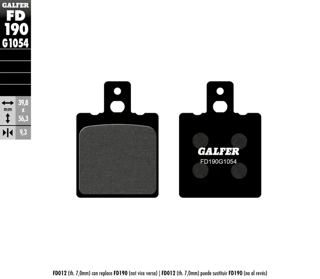 Galfer Bremseklosser, Semi-metall 