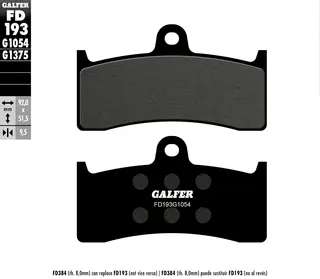Galfer Bremseklosser, Semi-metall