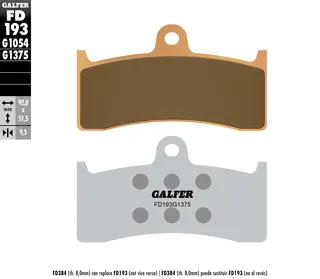Galfer Bremseklosser, Sinter, Sport