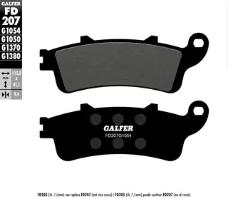 Galfer Bremseklosser, Semi-metall