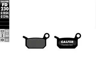 Galfer Bremseklosser, Semi-metall