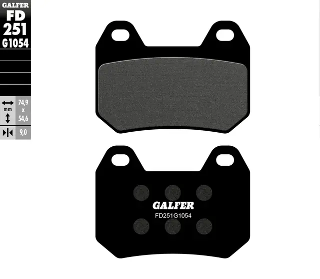 Galfer Bremseklosser, Semi-metall 