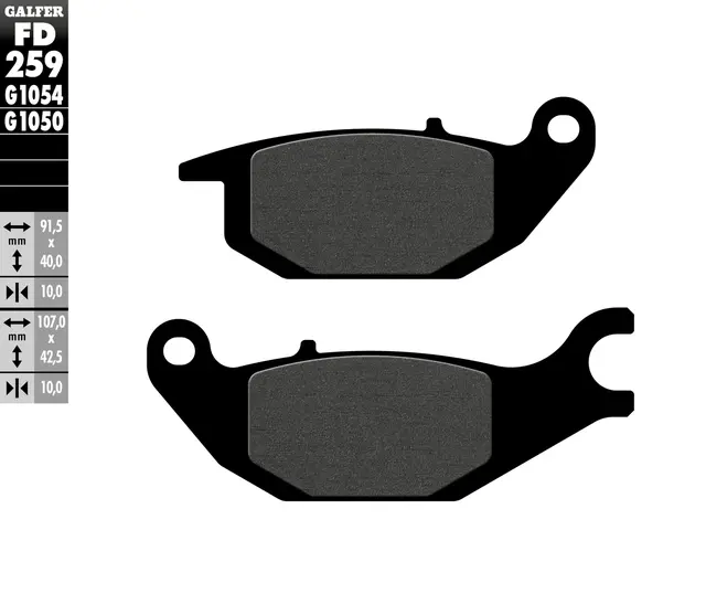 Galfer Bremseklosser, Semi-metall 
