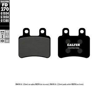 Galfer Bremseklosser, Semi-metall