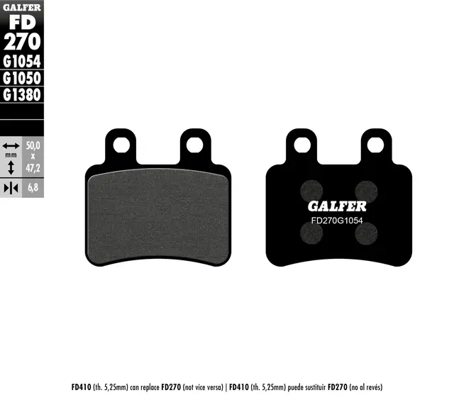 Galfer Bremseklosser, Semi-metall 