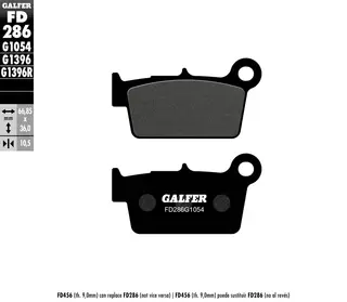 Galfer Bremseklosser, Semi-metall