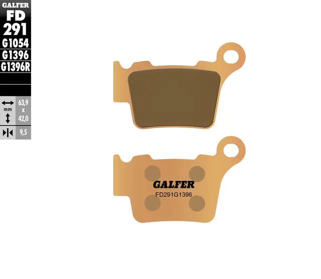 Galfer Bremseklosser, Sinter, Off-Road Kvalitet for off-road/racing-bruk 