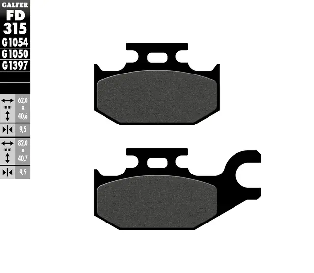 Galfer Bremseklosser, Semi-metall 