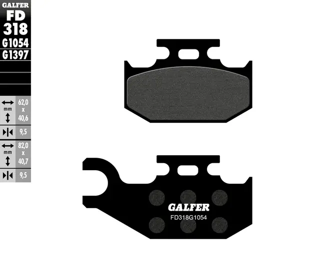 Galfer Bremseklosser, Semi-metall 